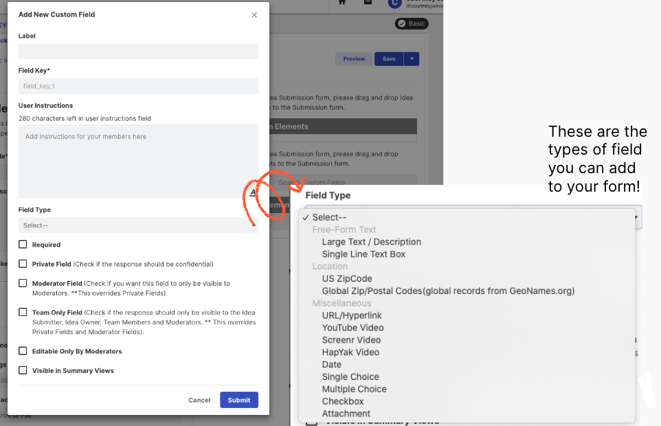 Idea Submission Tool